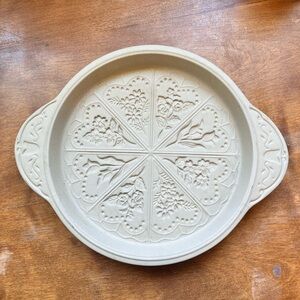 Floral Embossed Stoneware Baking Dish